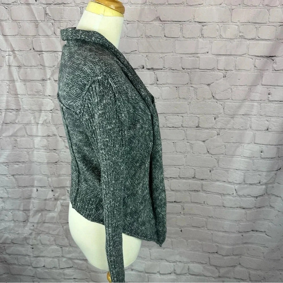 converse one star grey cotton open front Cardigan sweater size medium - Picture 8 of 9